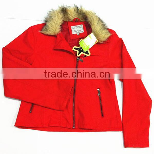 2015 New Fashionable PU Ladies Woodland Jacket