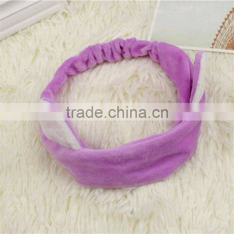 Wholesale good quality facial hair bands for girl wash broad facial elastic hair bands