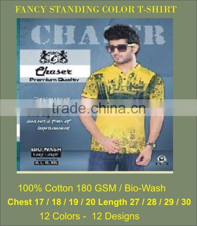 Polo T-Shirts with standing collar