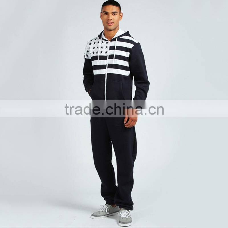 OEM high quality custom made print mens sports adult onesie