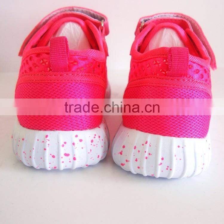Breathable kids shoes 2016 pink shoes children girls cheap sport shoes