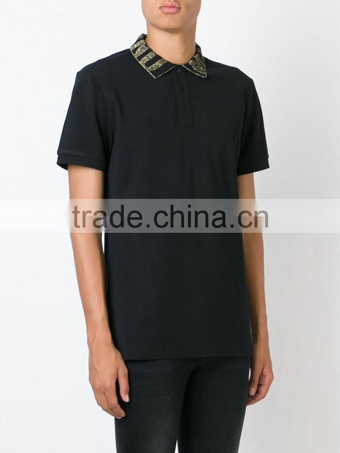 2016 newly summer logo collar polo shirts wholesale china
