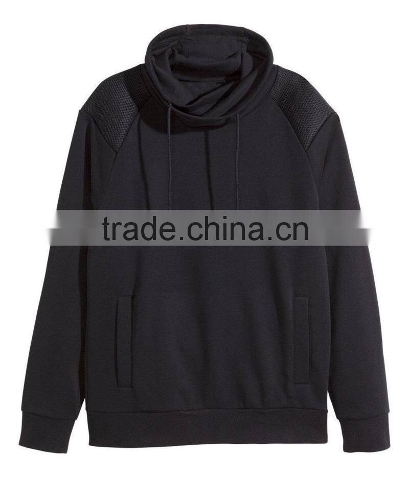 custom hooded sweatshirt, chimney collar sweatshirt