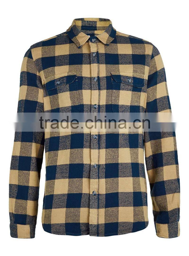 Buffalo Check Long Sleeve Casual Overshirt