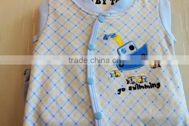 Wholesale Fashion New Born Baby Baby Boys Clothing Set Full Printed Winter Knitted 6 Pcs Clothing Set