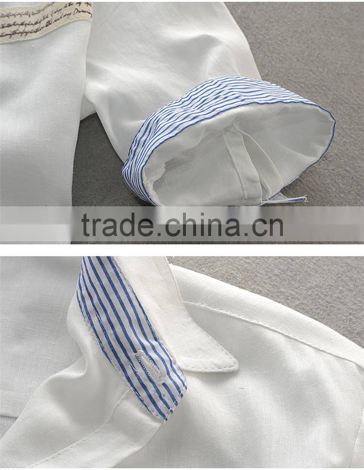 2015 100%cotton Customized feather Embroidered slim fit men dress african men shirt