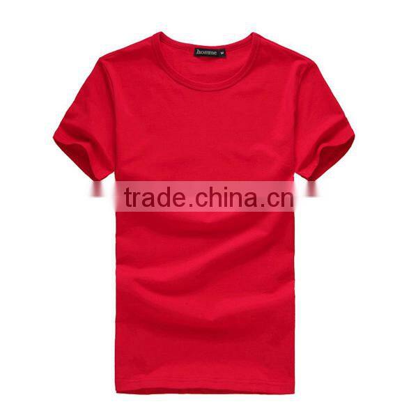 2017 Garment Factory Customized Your Own Brand Design Plain Color 95% Cotton 5% Spandex Private Label High Quailty Men T-shirts