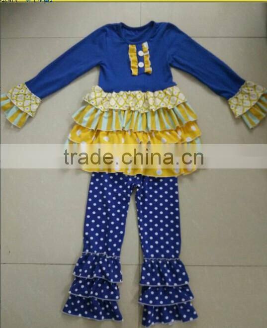 2016 wholesale spring baby clothing set girls pajamas christmas baby japamas for kids