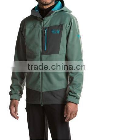 Mens Waterproof Hooded Softshell Jacket