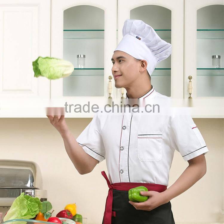 China Wholesales Factory Made White Restaurant Unfiorm Disigner Chef Uniform