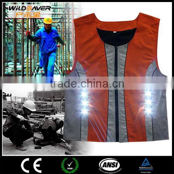 led lightingclothing flashing work wear jacket uniform for workers