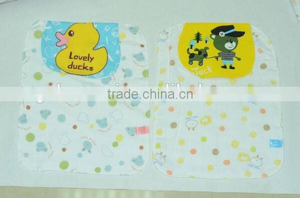 new 2016 china wholesale cute printed baby sweat-absordent towel