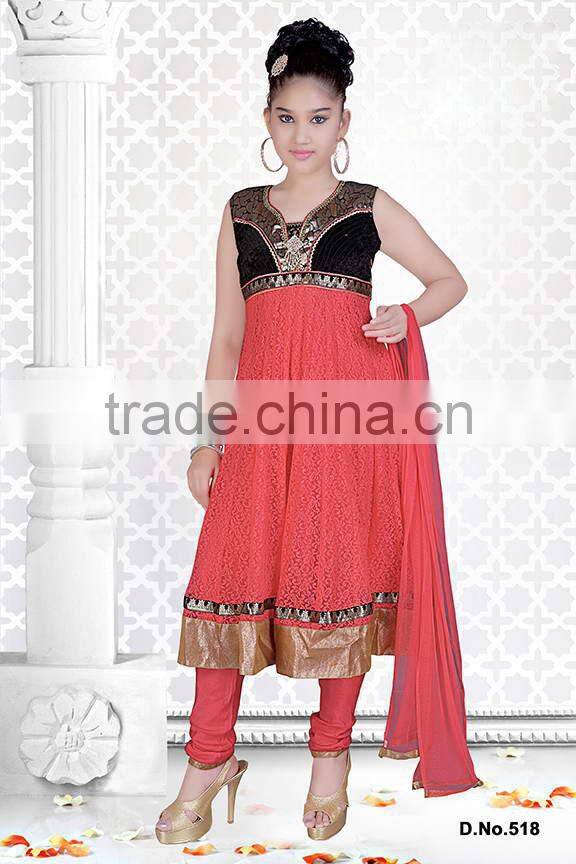 Deep Pink color benaras cloth all over stylish lehenga sizzling Girls Ready Made