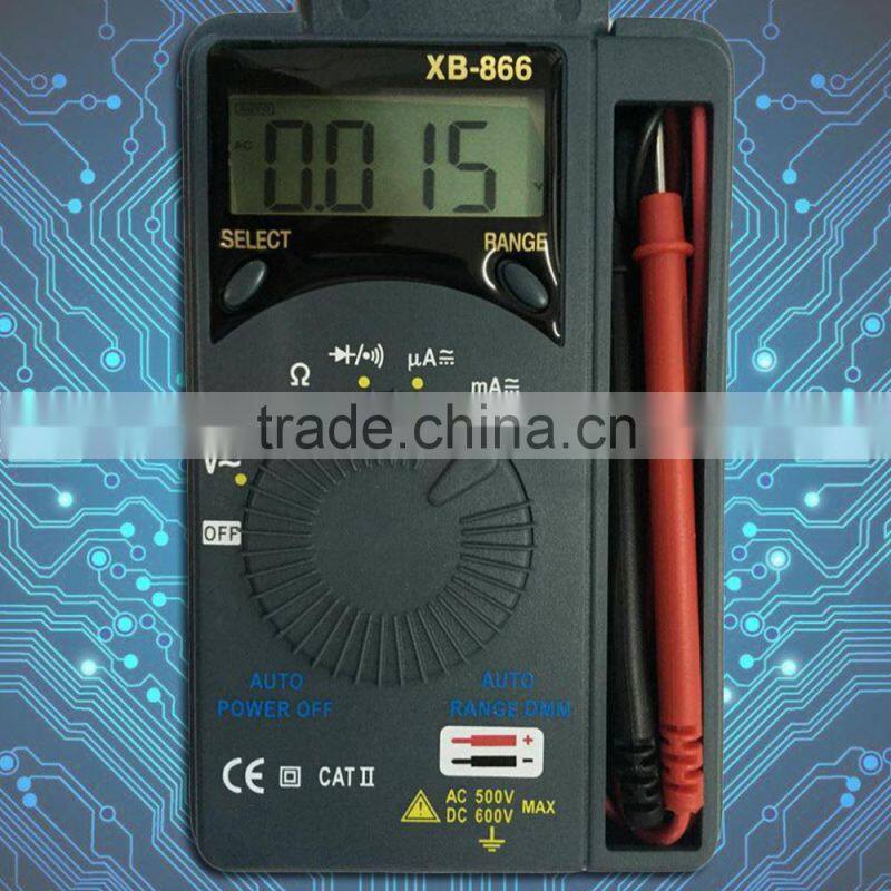 1Pc Auto Range LCD Mini Tool Voltmeter Tester, AC/DC Pocket Digital Multimeter Newest Hot Search