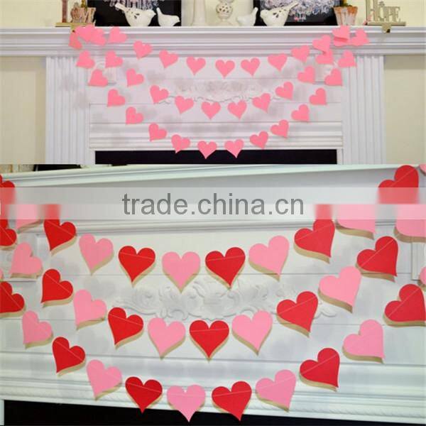 Creative garland/ heart banner garland sign tag vintage wedding