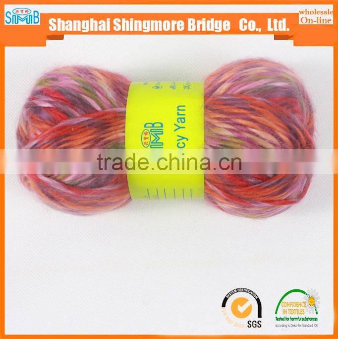 yarn supplier cheap wholesale high quality top dyed 100 acrylic 2 ply roving yarn for hand knitting
