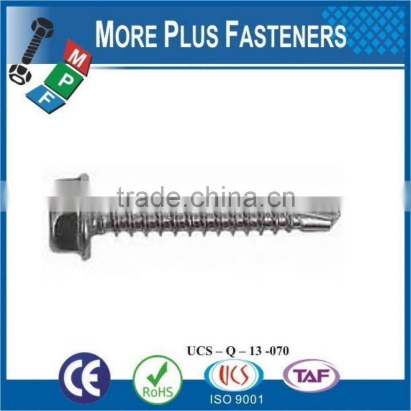 Made In Taiwan DIN 7504N Phil Pan Head DIN 7504K Hex Head Screw Washer Face DIN 7504P Phil Countersunk Head Self Drilling Screw