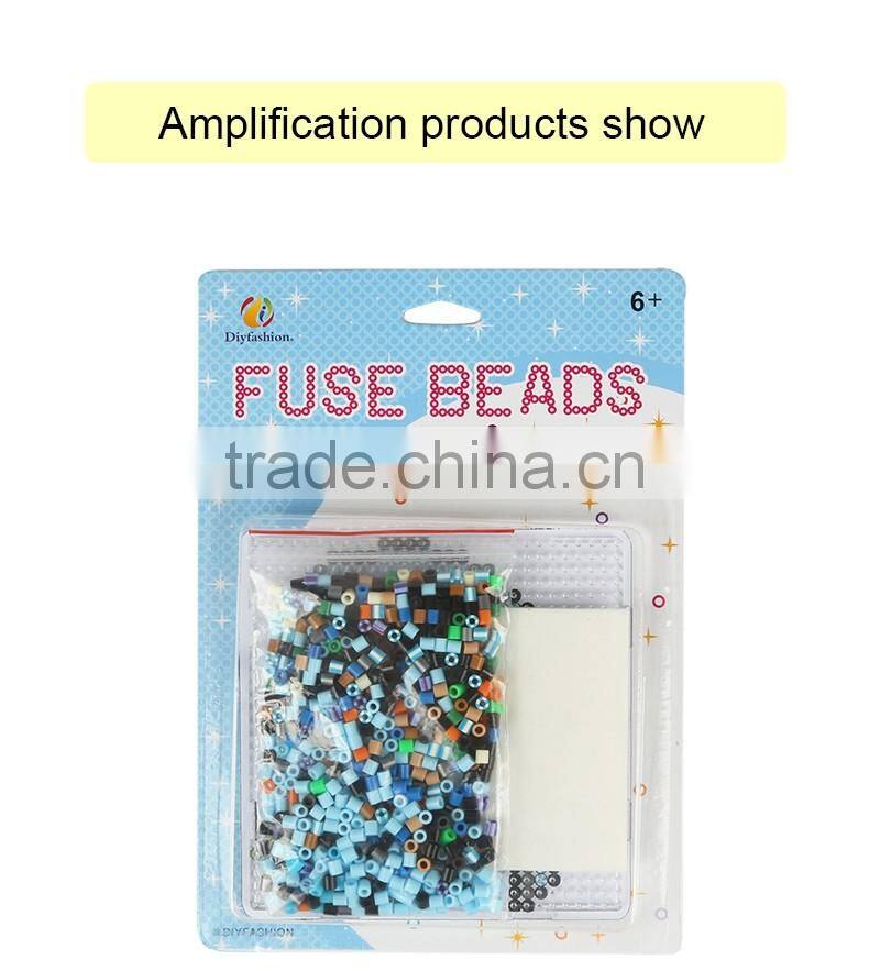 Diyfashion 5mm hama perler fuse beads dolphin sea turtle set with puzzle iron paper and twezzer hama beads toys for kids 18033