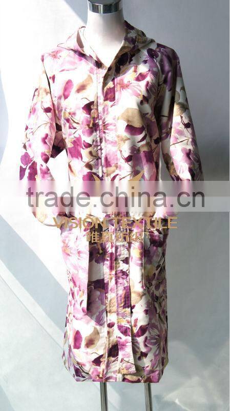 Microfiber Printed Bathrobe
