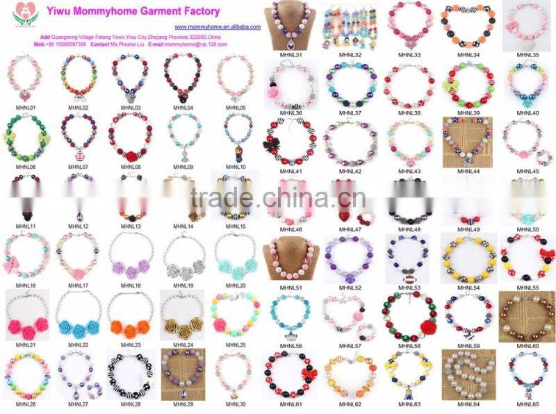 Wholesale chunky bubblegum necklace for kids M5060701
