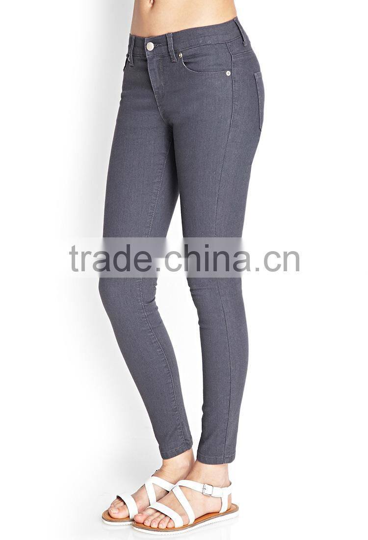 hot selling custom woman denim jeans made in china classic wash skinny denim jeans wholesale ladies jeans top design