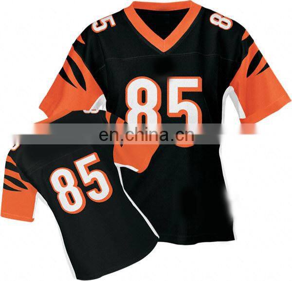 custom design printed white american football jersey