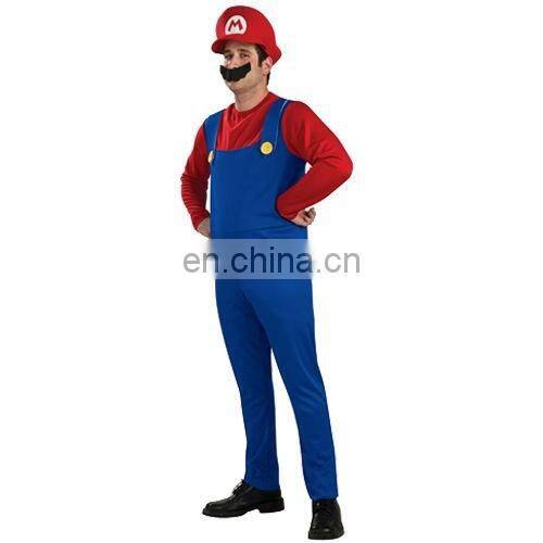 Hot Sale Party Carnival adult Men Super Mario bros Costumes AGM2000