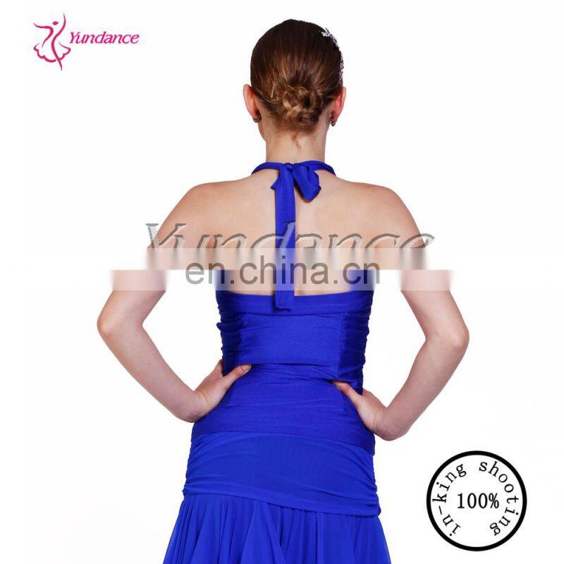 AB001high quality sexy halter lycra dance top