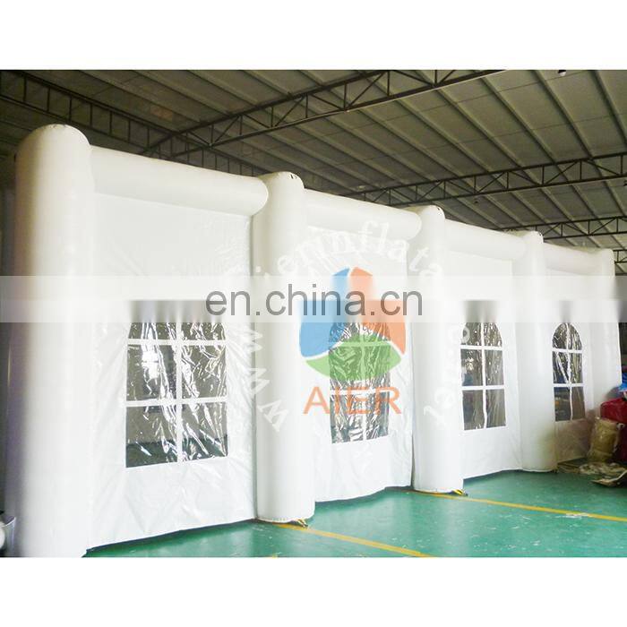 Most pupular high quality pvc tarpaulin inflatable yurt tent white pop up tent outdoor inflatable tent for sale