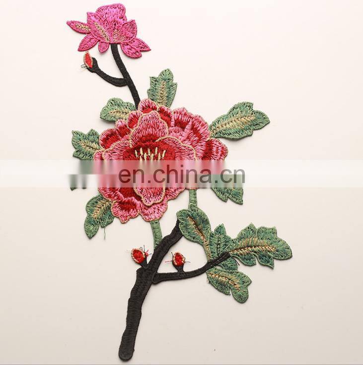 2017 custom decorative multicolor polyester flower design lace trim