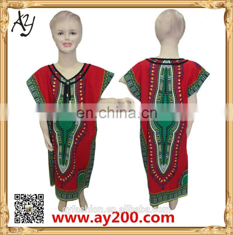wholesale printing dashiki kids girl dress Africa dashiki children dress