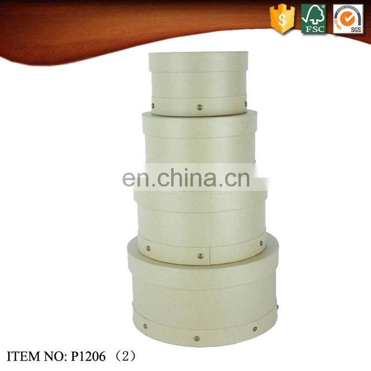 Kraft Paper Round Hat Box Wholesale