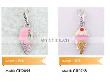 Round Metal Tag with Engraved I Love You Sign Language Symbol, Wholesale Sign Language Charm