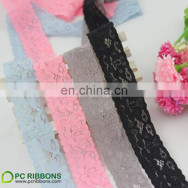 PC 26mm high quality elastic lace fabric for garment