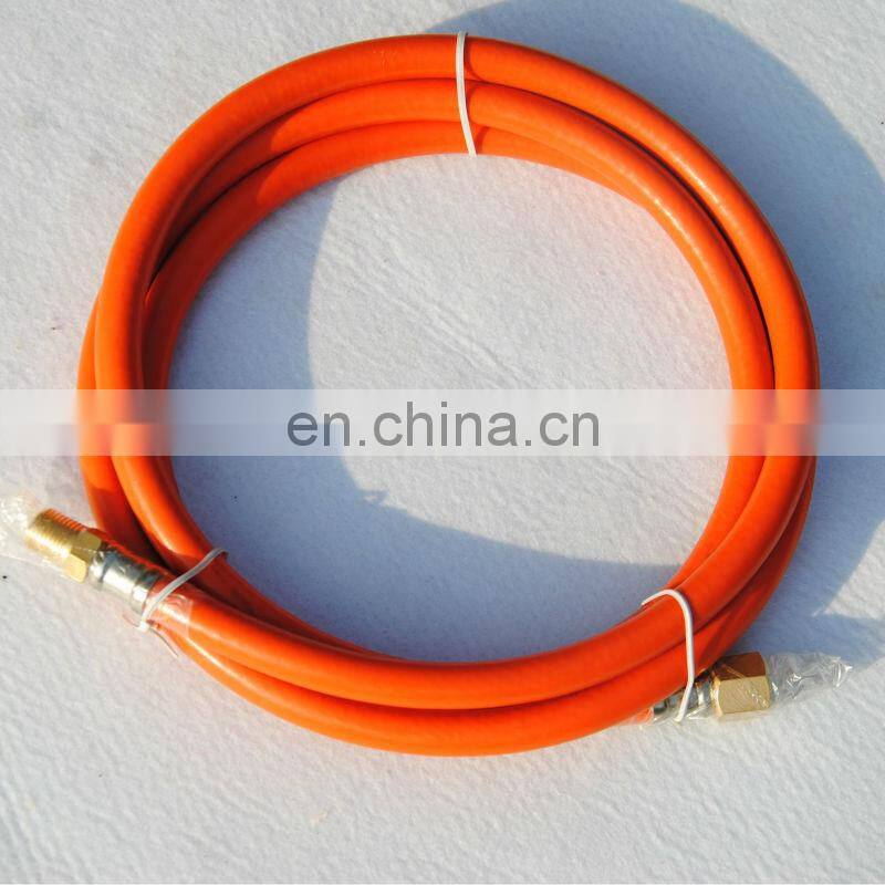 Russian BBQ Grill Oven Parts Orange PVC Gas Hose Pipe, Gas Flexible Hose Pipe, PVC Gas Hose With Fittings
