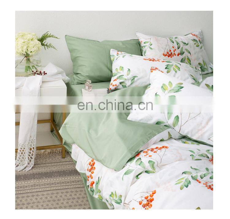 RAWHOUSE Home textile printed 4PCS 100% cotton bedding sets luxury