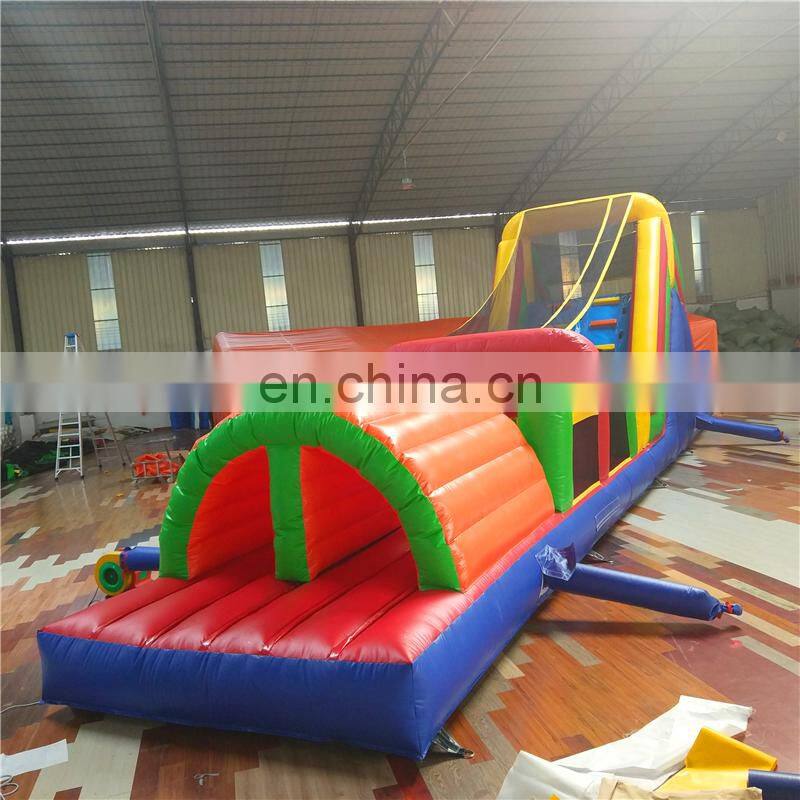 Kids portable cheap blow up obstacle course for sale