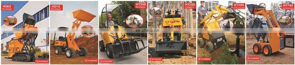 Chinese compact hydrostatic mini wheel loader trade for garden digging tools review