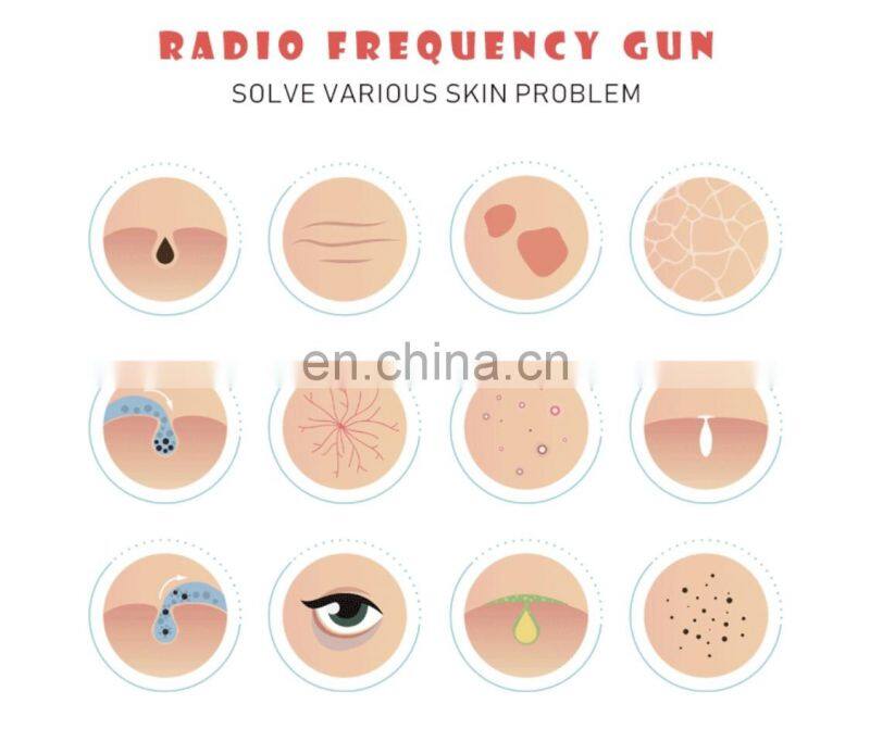 no-needle mesotherapy device meso gun skin care radio frequency with 3 color led light