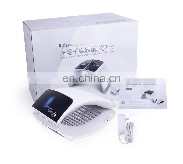 Foldable portable 7 color LED photon red blue acne removal skin rejuvenation spectrometer beauty equipment