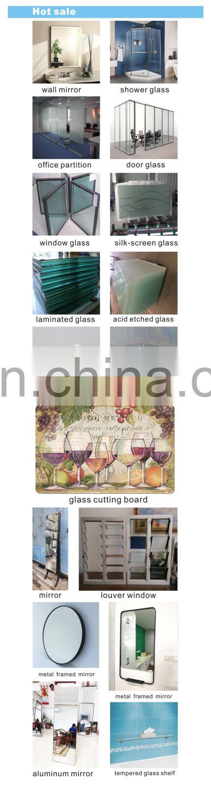 48" inch round tempered glass table top pencil edge 3/4 thickness for factory price
