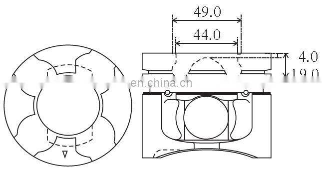 Engine piston kit 4D56T CRDi L200 1110C322 1110C321 1110C320 1110C319 111C318 1110C317 1110C316 1110C315 1110C314 1110C316