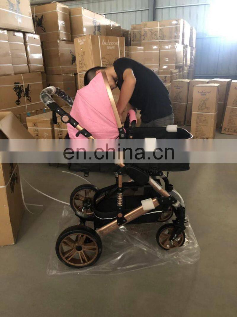 factory hot sale twin baby prams / double seats baby stroller / 600D Oxford fabric baby carriage with cheap price