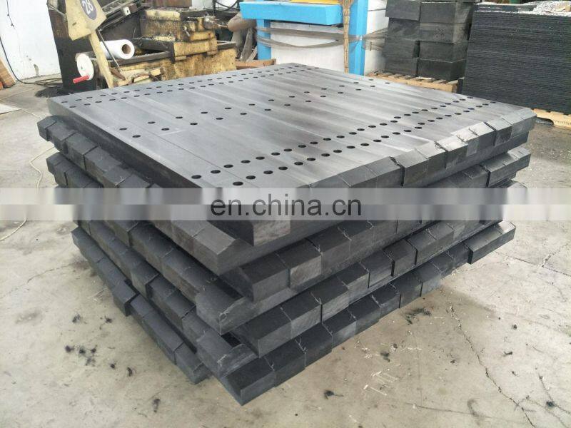 New era of construction machinery crawler materials Impact resistant black color UHMWPE TRACK PADS