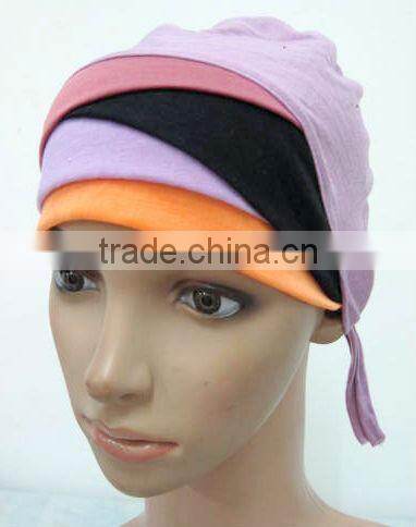 U088 Newest design colorful crossover islamic inner cap muslim underscarf