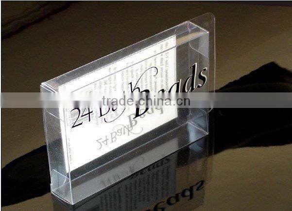 Hot sale cheap custom clear pvc box , plastic packaging box made in china
