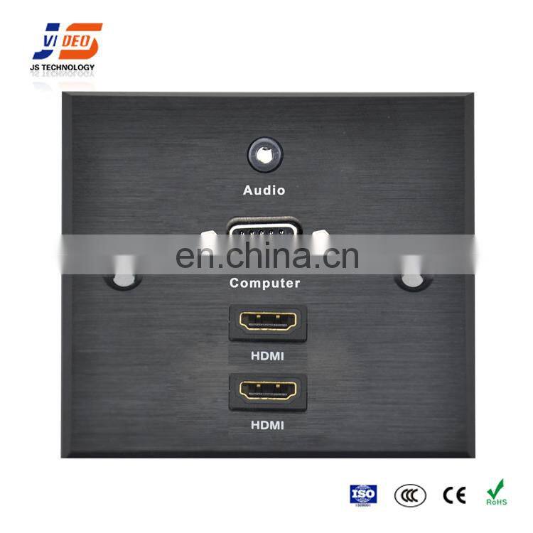 JS-WP126 Power+VGA+Audio wall mounted multimedia power data faceplate