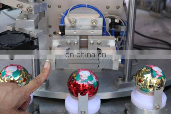 custom logo semi automatic 6 color christmas balls pad printing machinery manufacturers