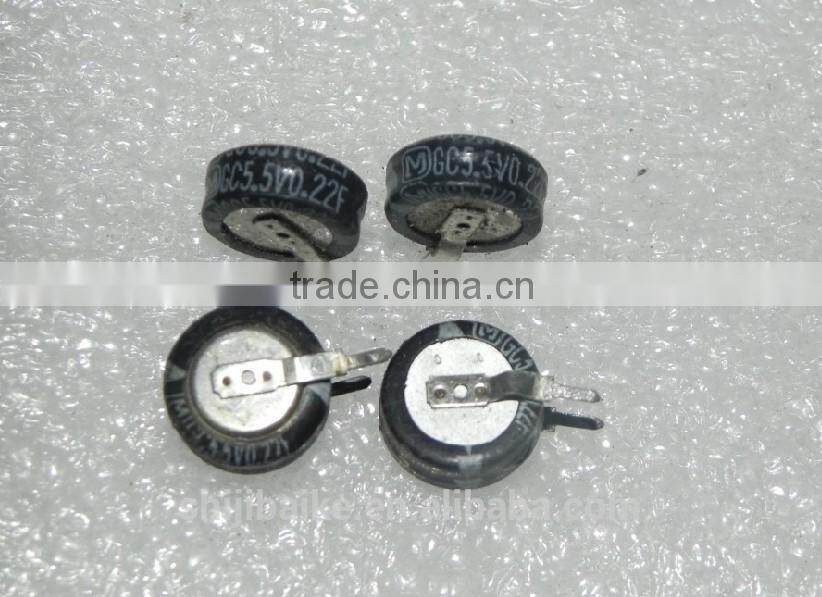 GC 5.5V 0.22F COIN SUPER/DOUBLE LAYER CAPACITOR