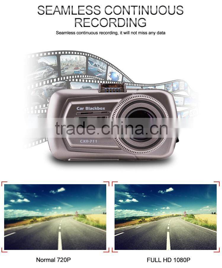 Taiwan company HD Car DVR with Speed Camera detector & GPS loggor and radar detector with gps tracker
